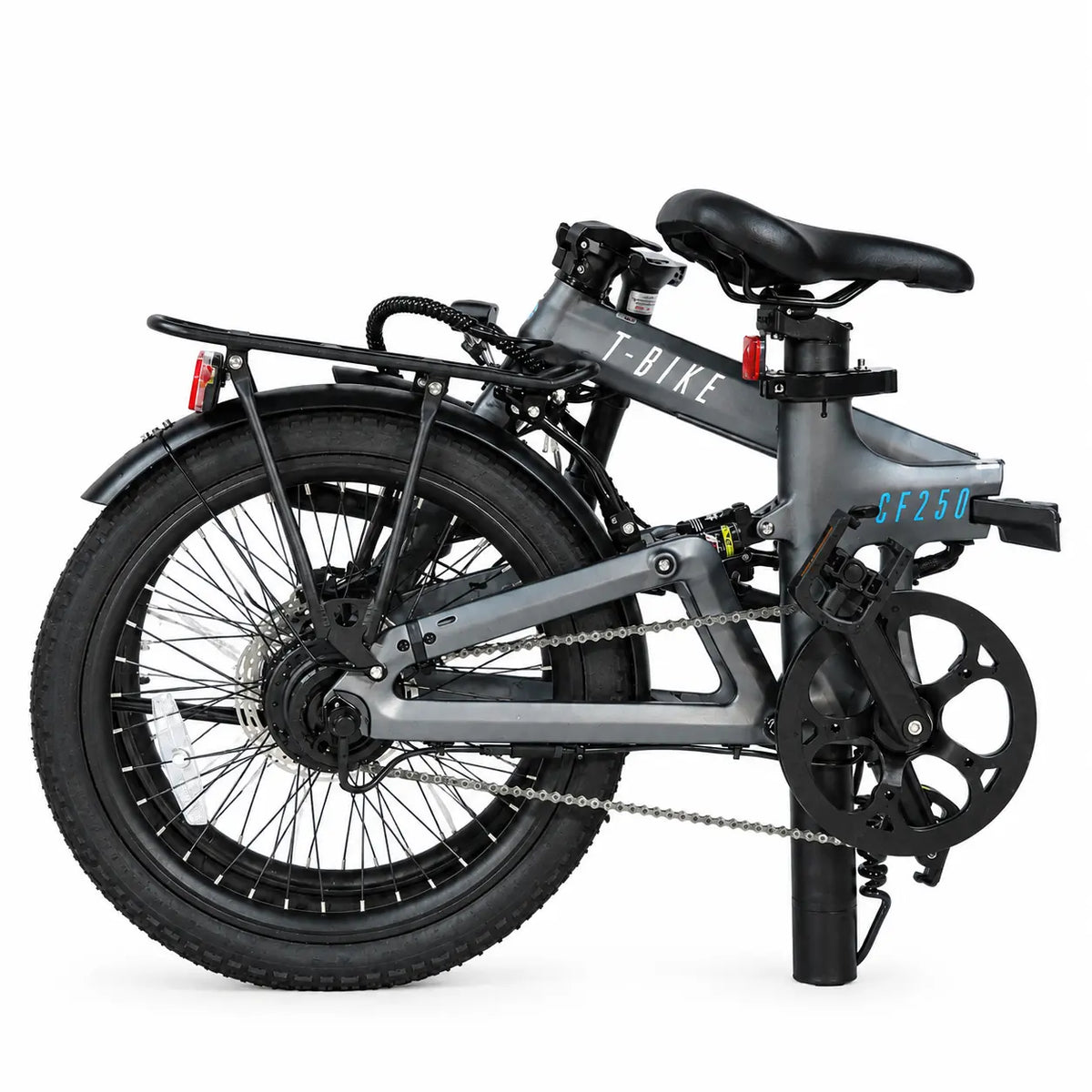 CF250 Carbon Fiber Opvouwbare Elektrische Fiets – Antraciet