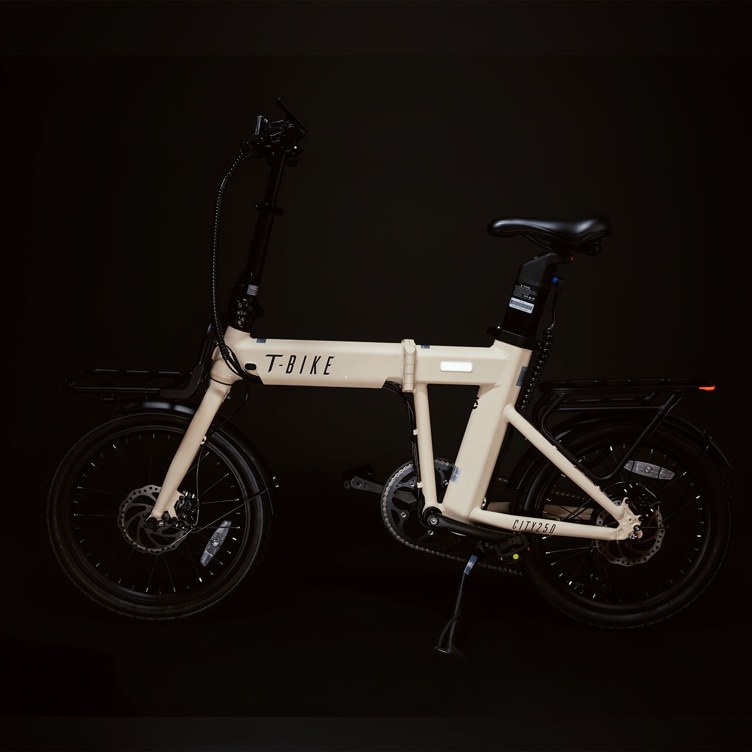 CITY250 Opvouwbare Elektrische Fiets – Crème