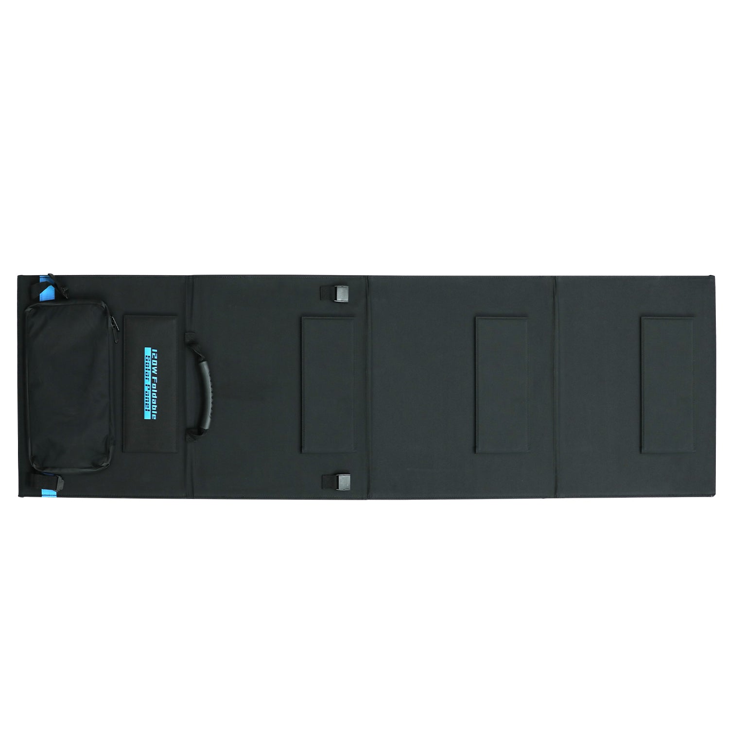 Image showing the back view of the Totalsolar 120 solar panels when opened up