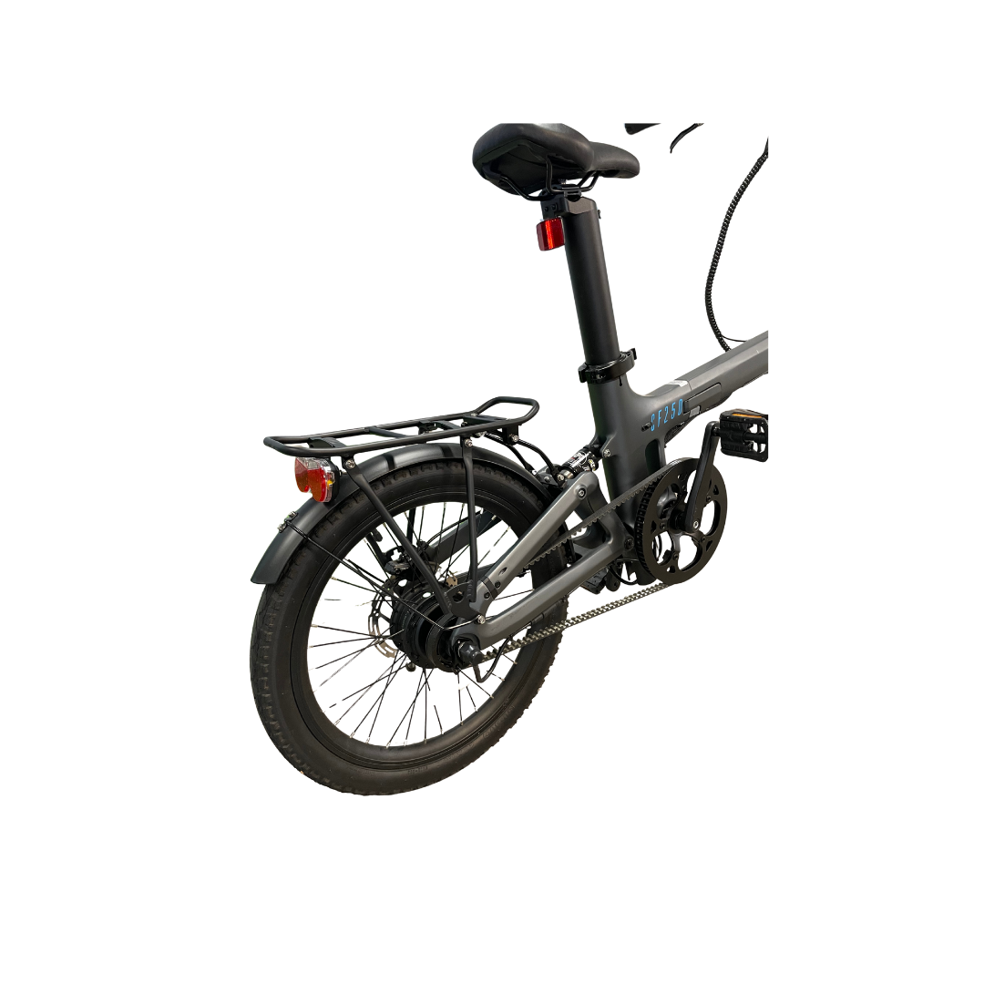 CF250 Carbon Fiber Opvouwbare Elektrische Fiets – Antraciet