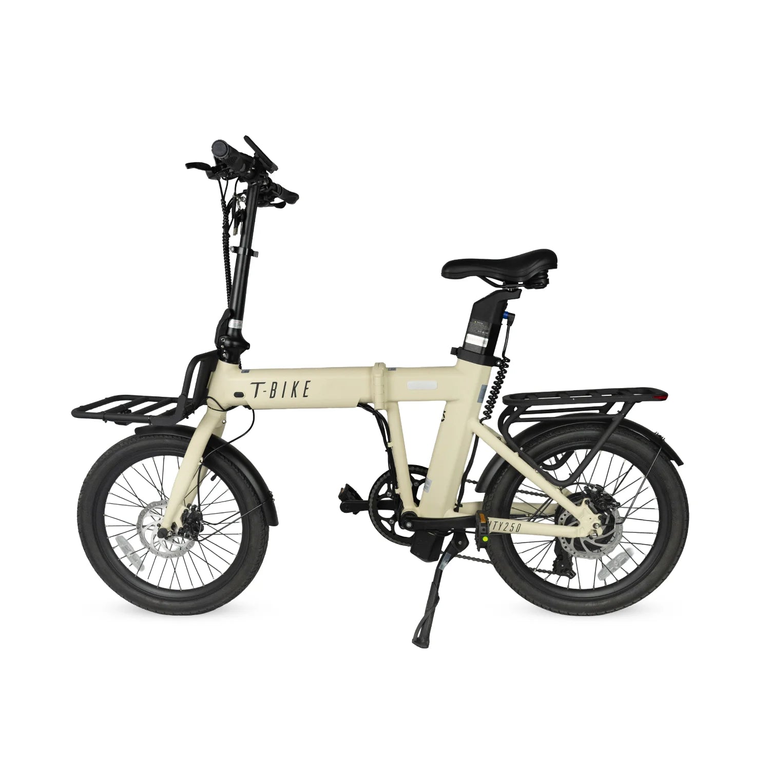 CITY250 Opvouwbare Elektrische Fiets – Crème